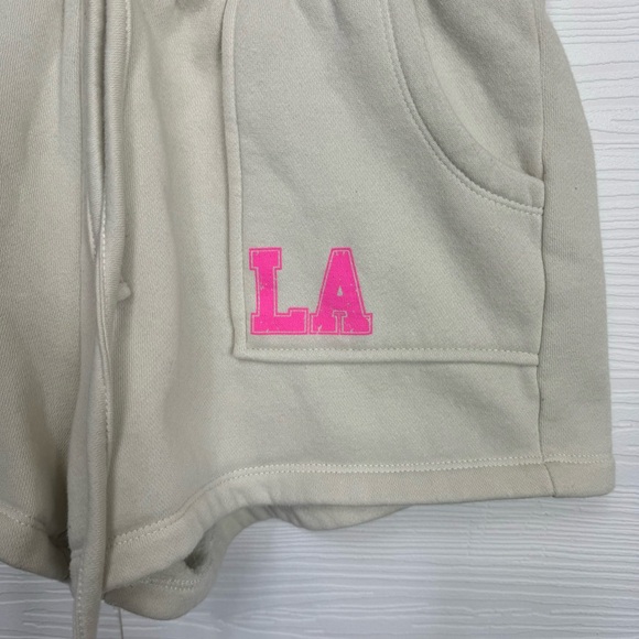 BP Cream Fleece Lounge Shorts LA size XS - Picture 3 of 6